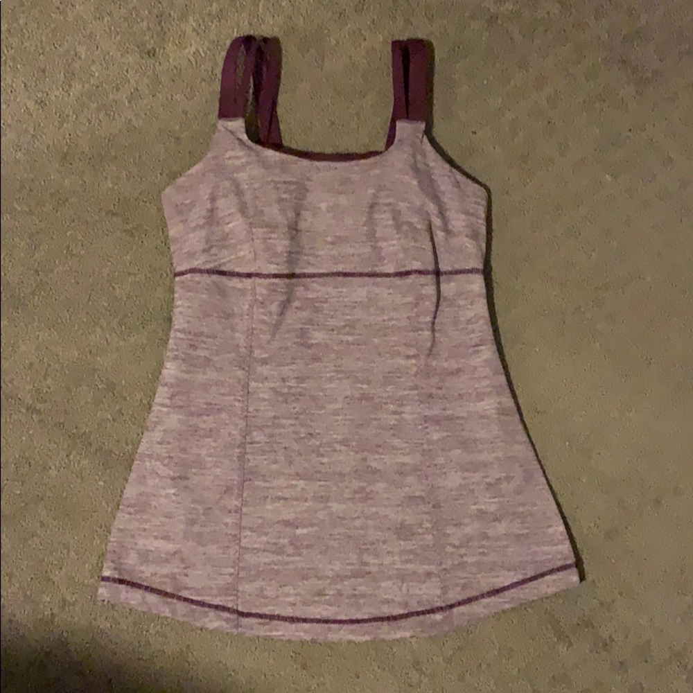 Lululemon tank with bra insert